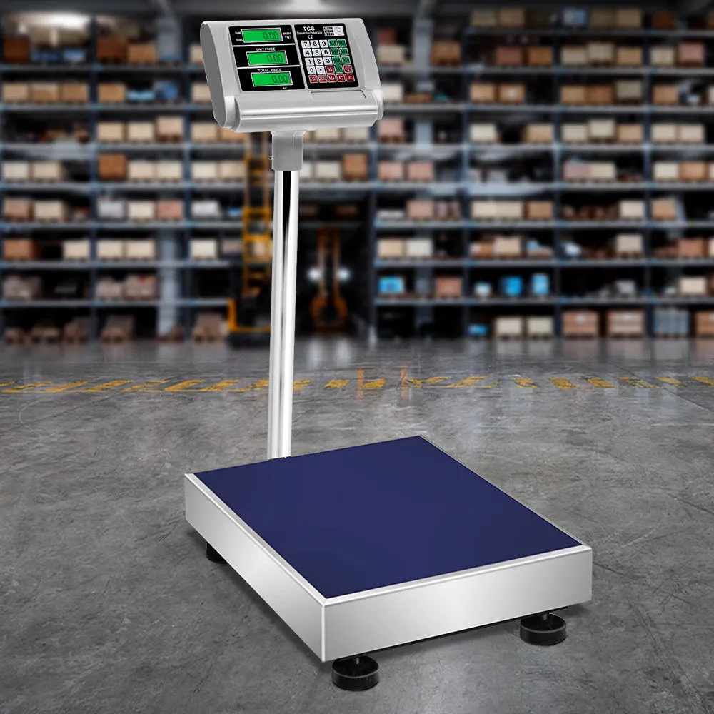 150kg Digital Platform Scales, LCD Display, Waterproof - Emajin