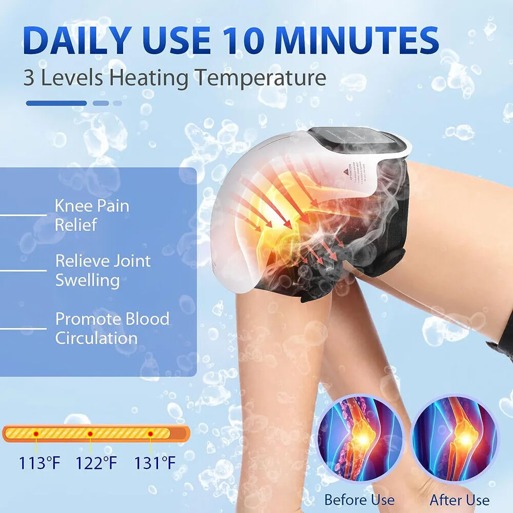 4-in-1 Smart Knee Massager with Heat, Infrared, Laser Therapy