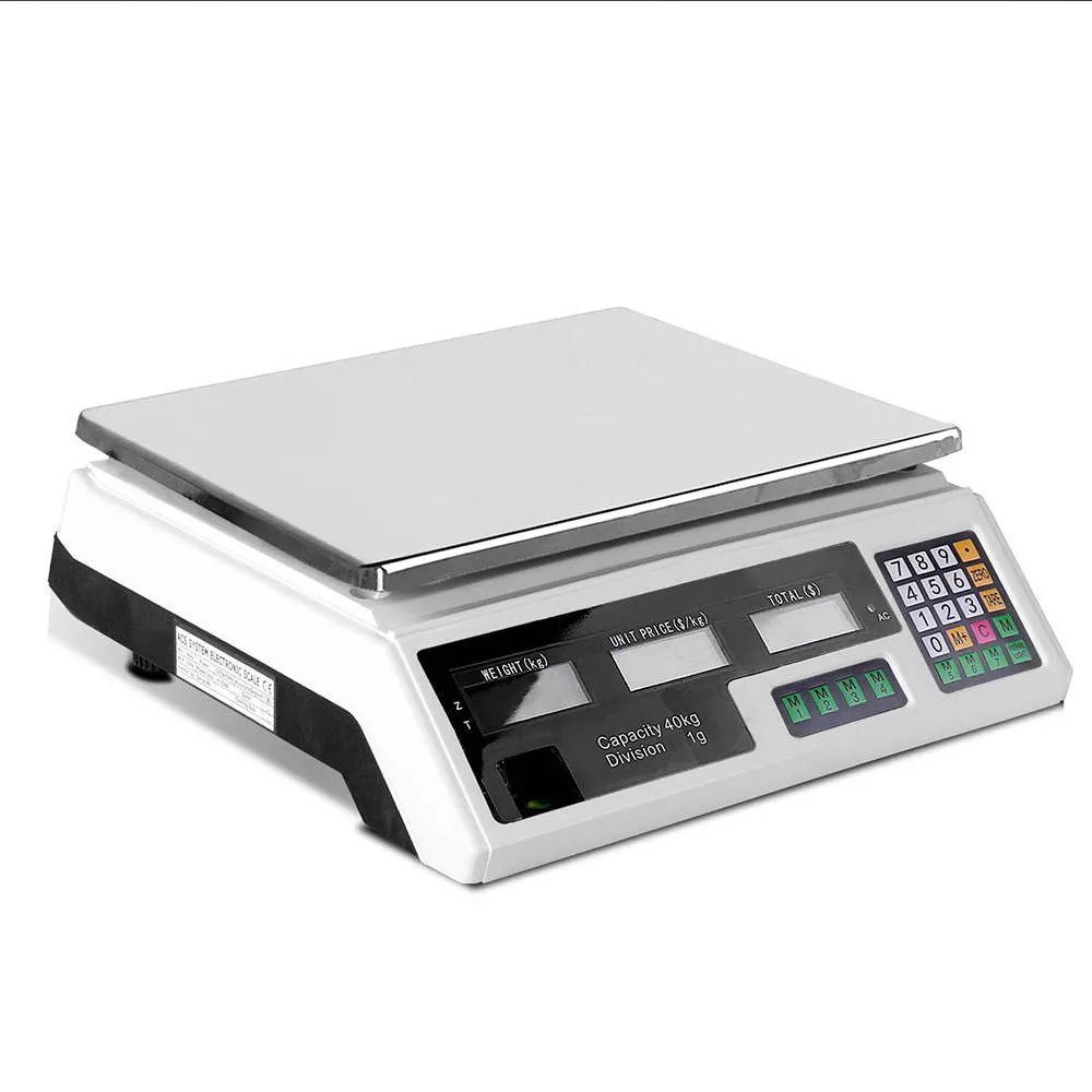 40KG Digital Kitchen Scales w/ LCD & Memory, Emajin