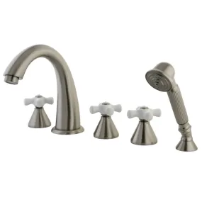 5-Piece Roman Tub Faucet with Hand Shower