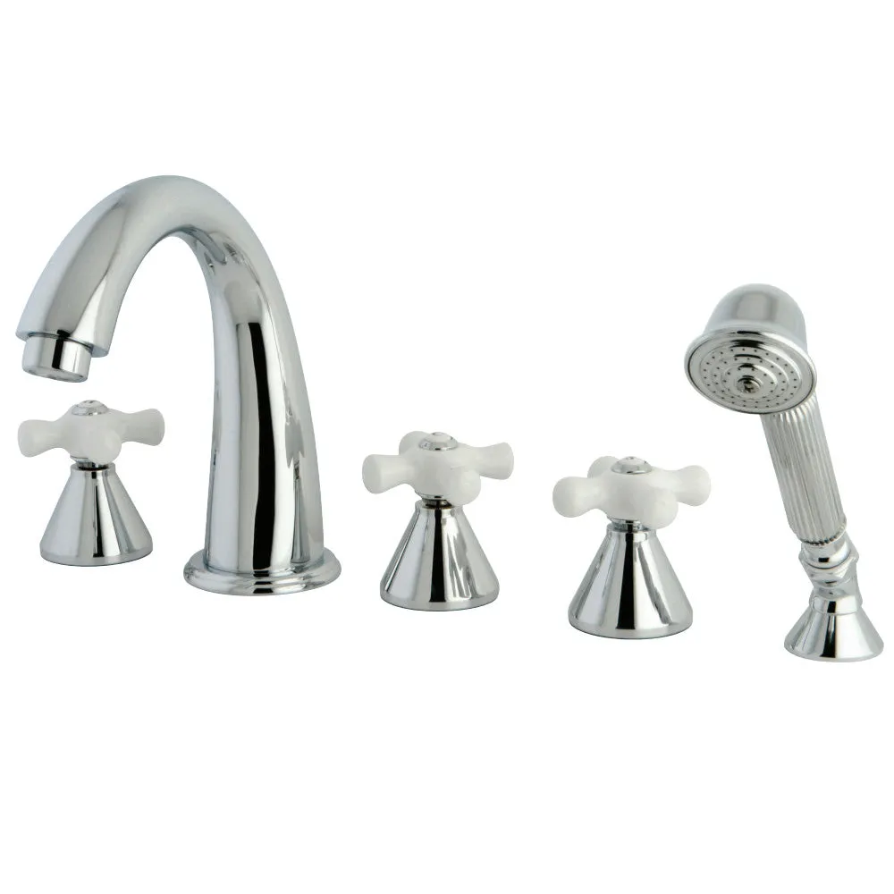 5-Piece Roman Tub Faucet with Hand Shower