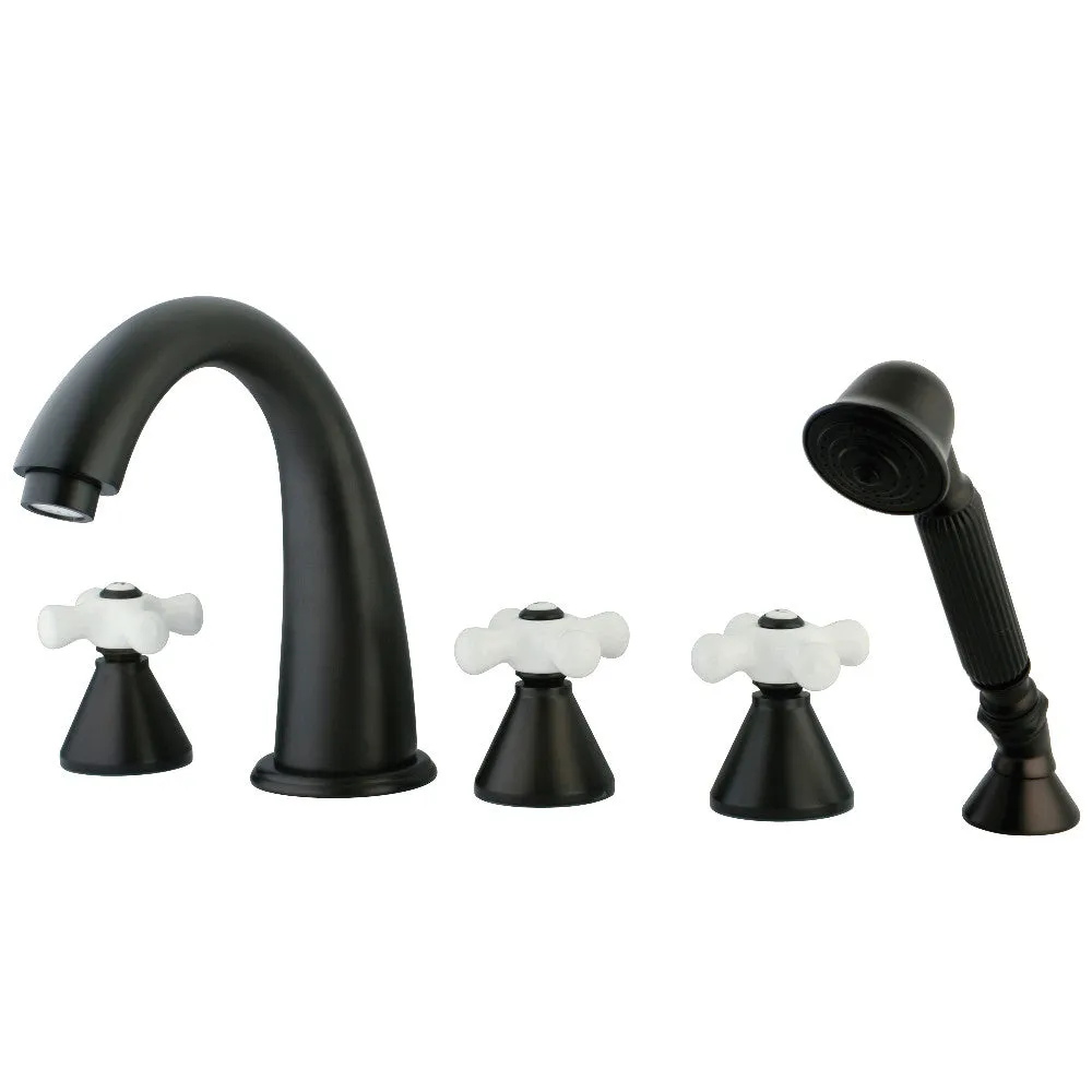 5-Piece Roman Tub Faucet with Hand Shower