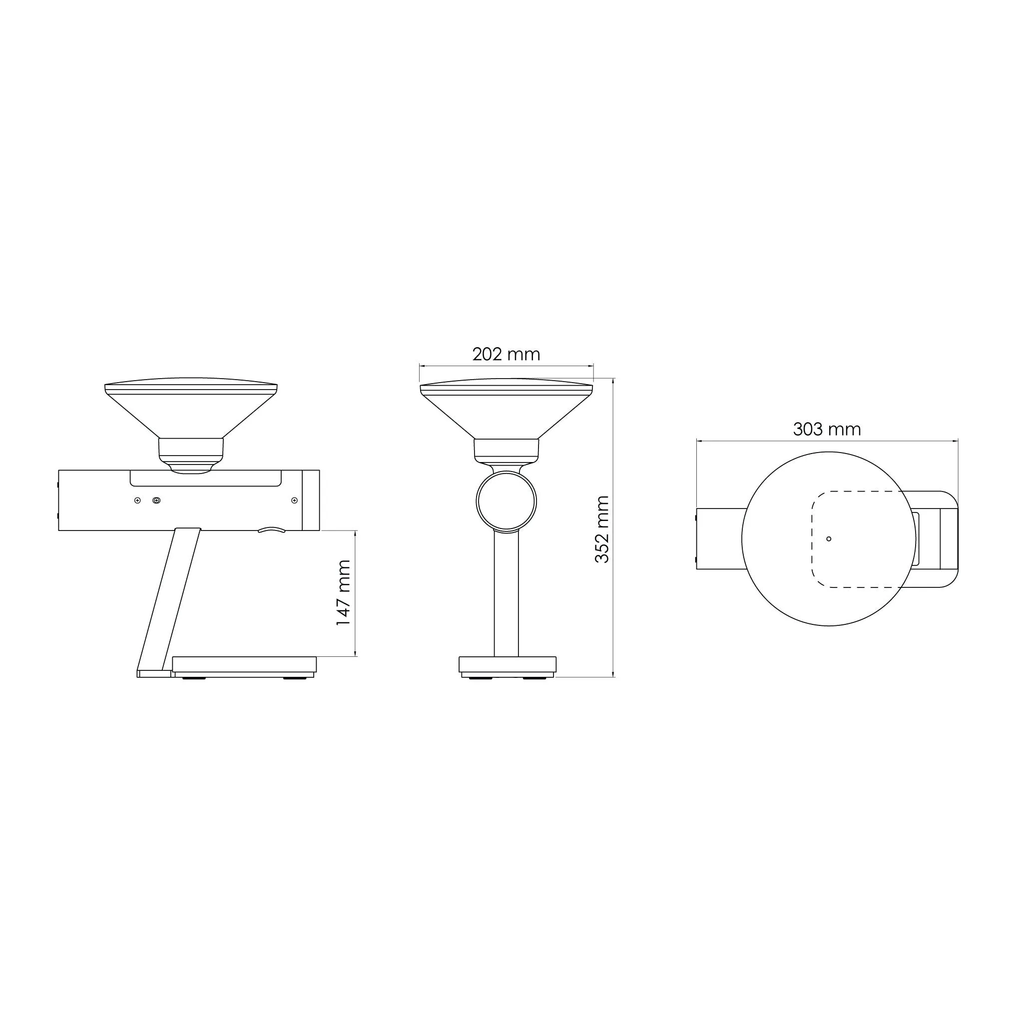 Acaia Orion Mini Coffee Bean Doser - Cool White