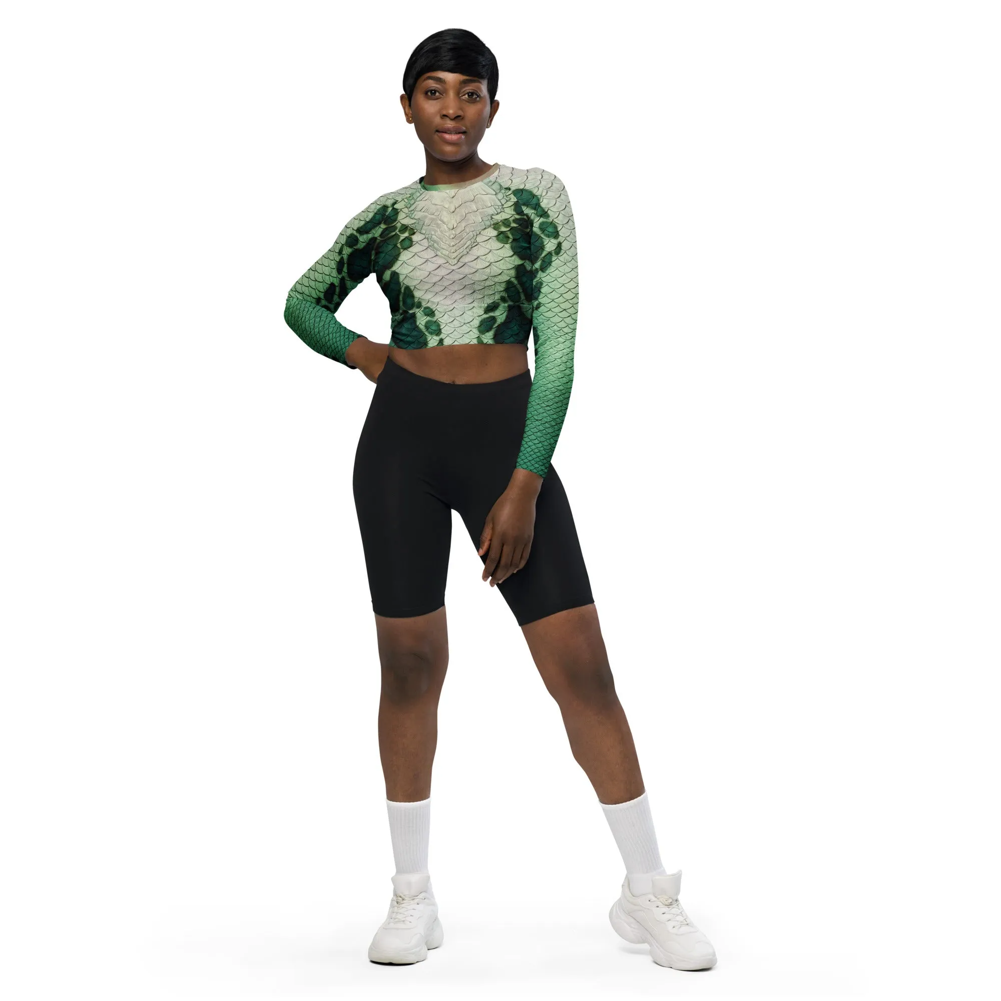 Ailea Recycled Cropped Rash Guard