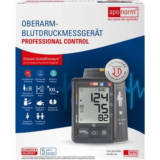 APONORM blood pressure monitor Prof.Control upper arm