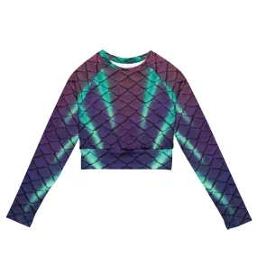 Aurora Borealis Recycled Cropped Rash Guard