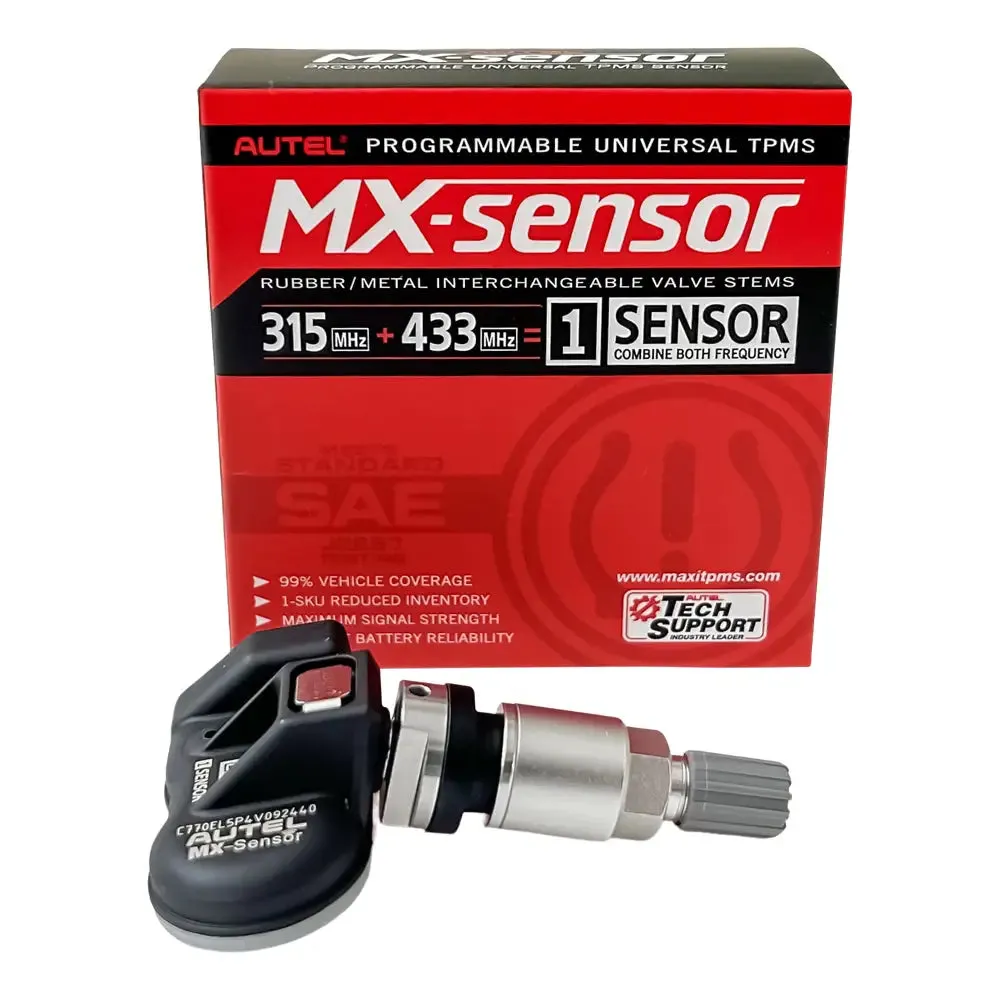 Autel MX-Sensor Programable TPMS Sensor, Aluminum Stem (Ea) - 1-SENSOR