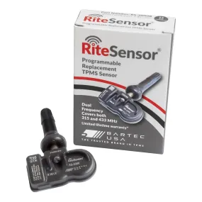 Bartec RS-2000R RITESensors Dual Band TPMS Sensor, Rubber Stem (315/433Mhz)