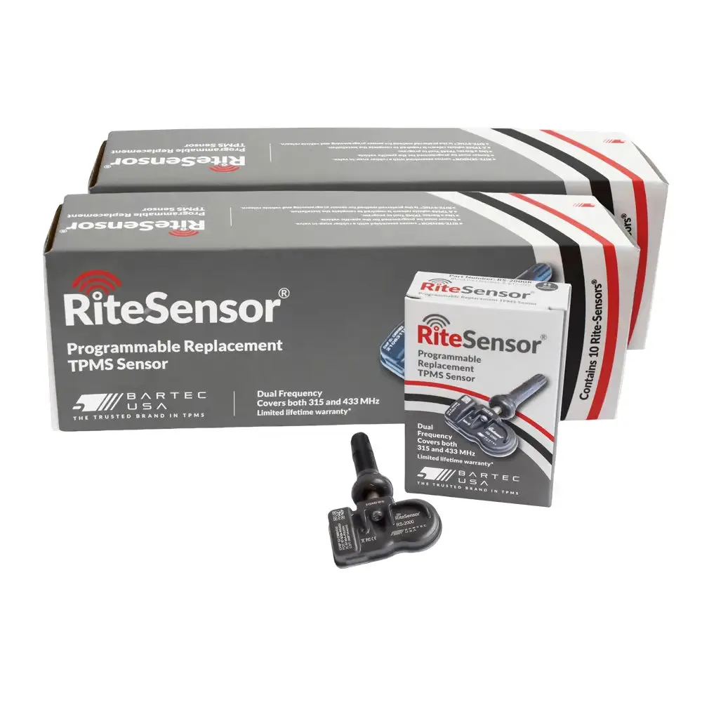 Bartec RS-2000R RITESensors Dual Band TPMS Sensor, Rubber Stem (315/433Mhz)