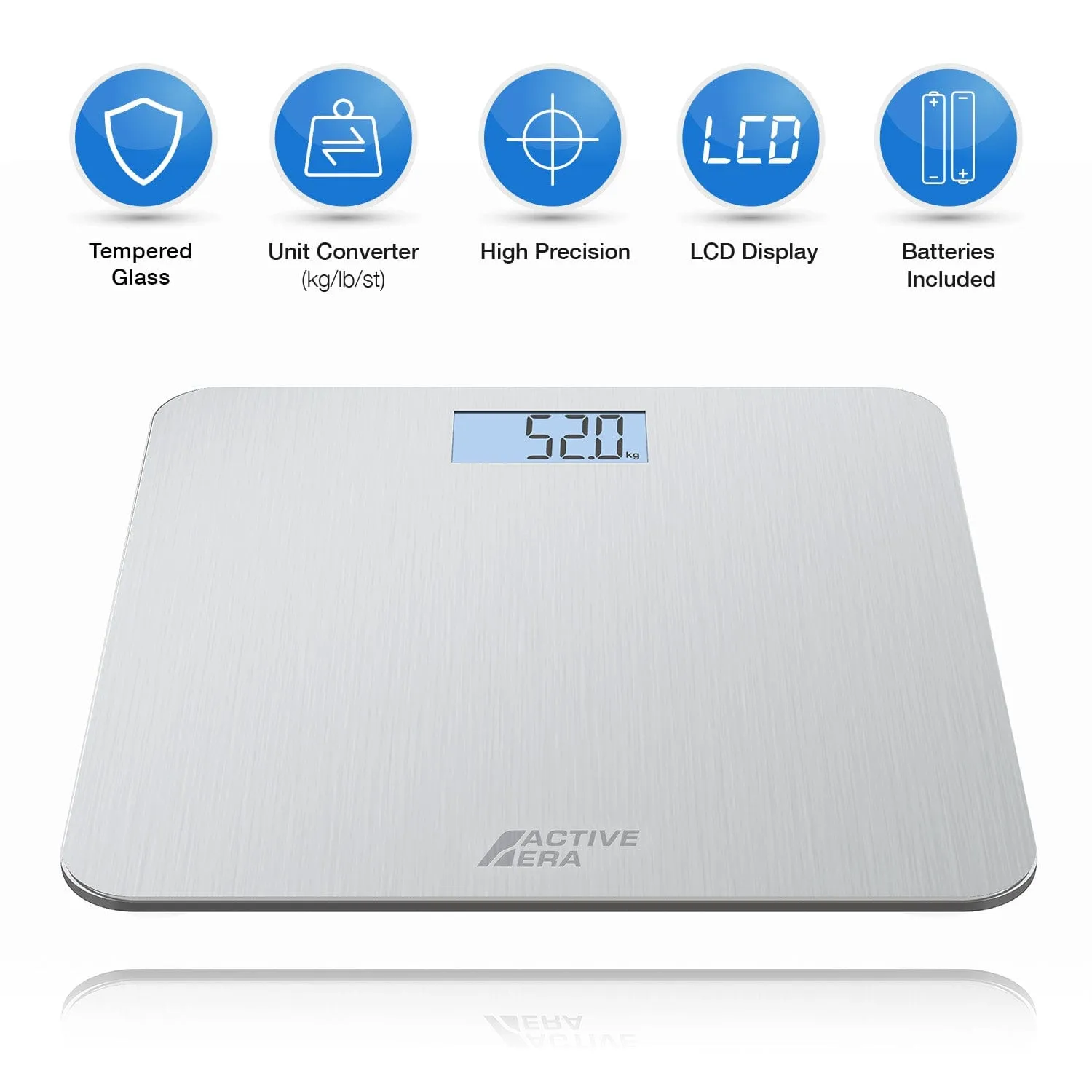 Bathroom Scales - Stainless Steel