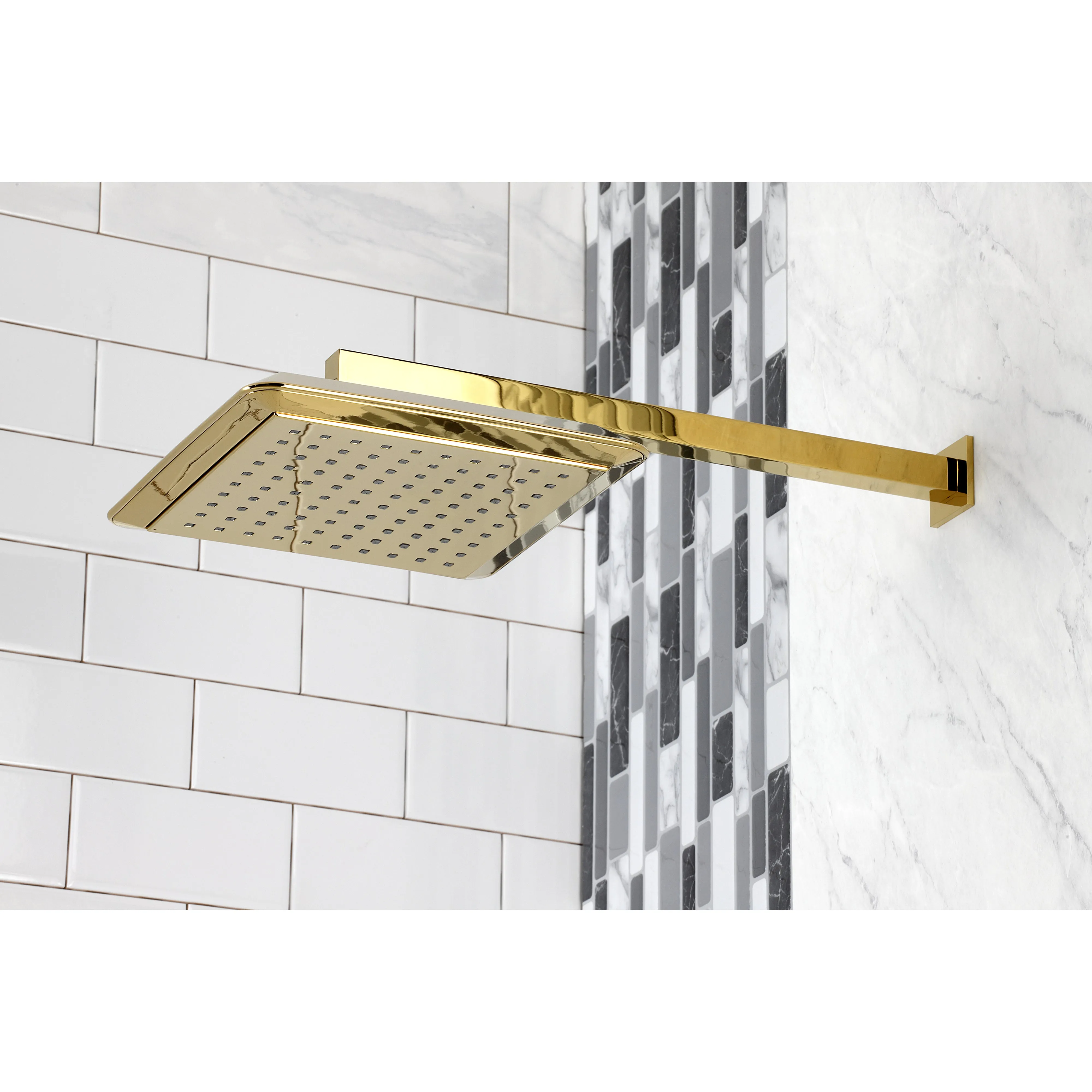 Claremont 9-5/8" Square Shower Head with Shower Arm