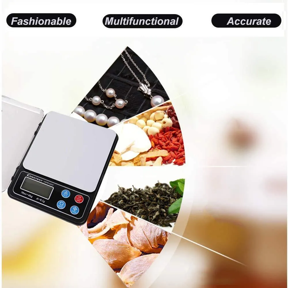 Digital Food Scale Kitchen Small Baking Scale Weigh in Gram, OZ, LB, KG, CT