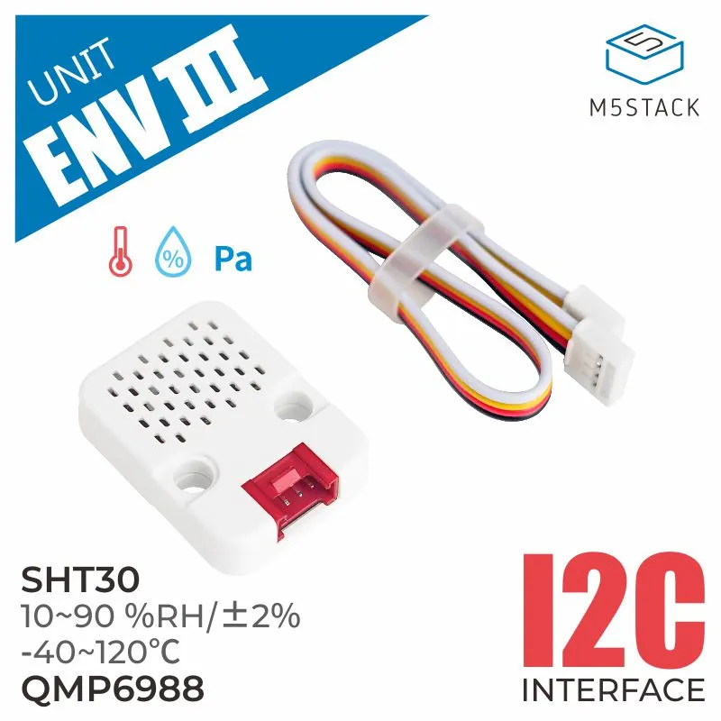 ENV III Unit with Temperature Humidity Air Pressure Sensor (SHT30 QMP6988)