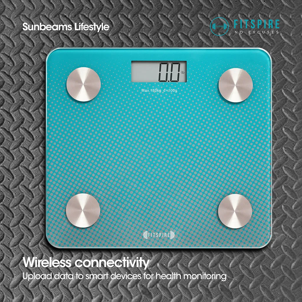 FITSPIRE Digital Weighing Scale Tempered Glass