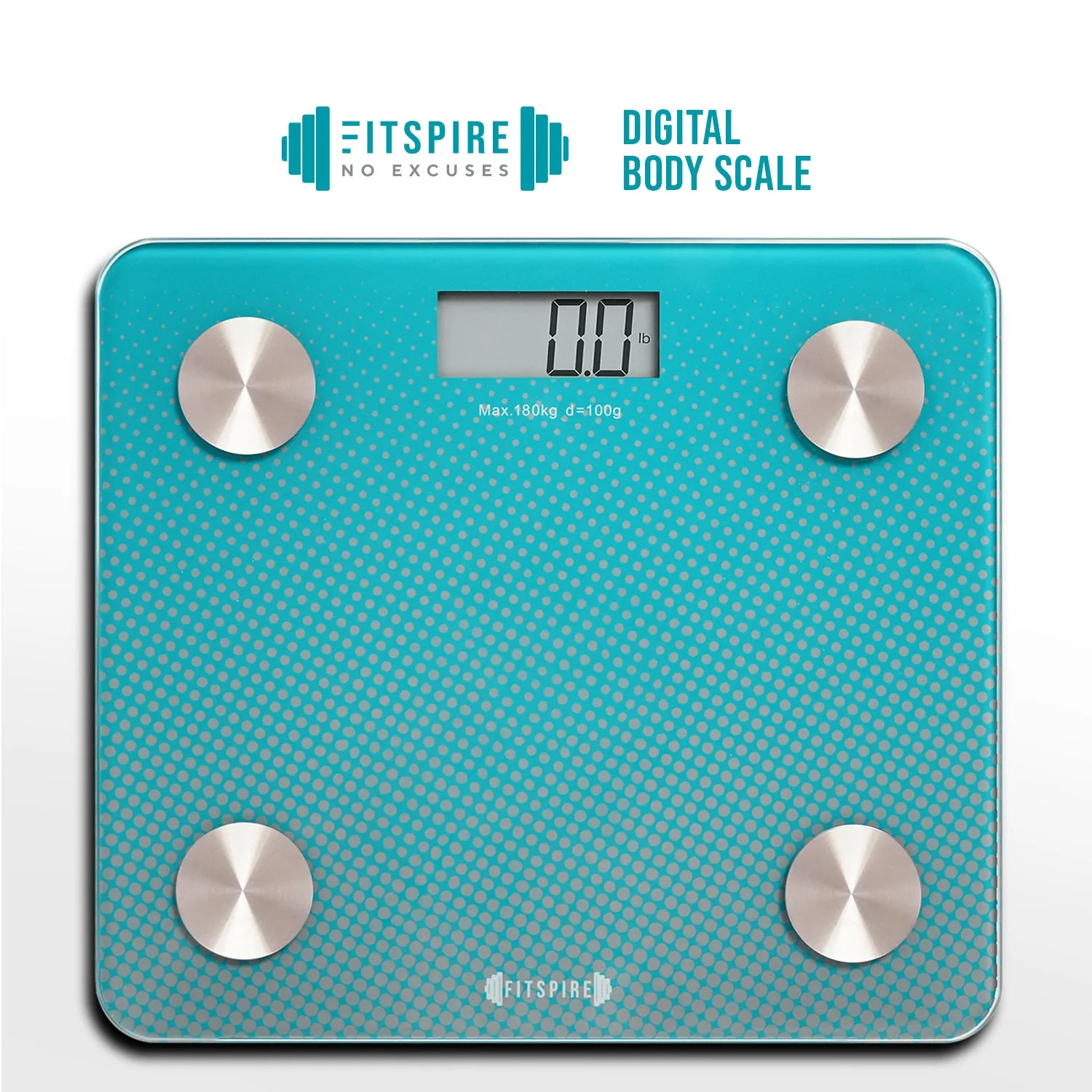 FITSPIRE Digital Weighing Scale Tempered Glass