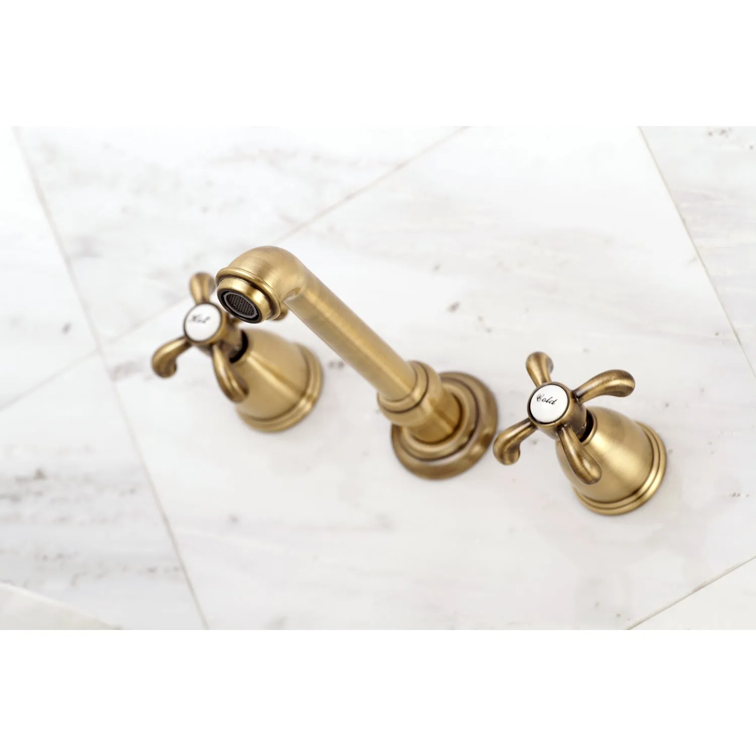 French Country 2-Handle Wall Mount Roman Tub Faucet