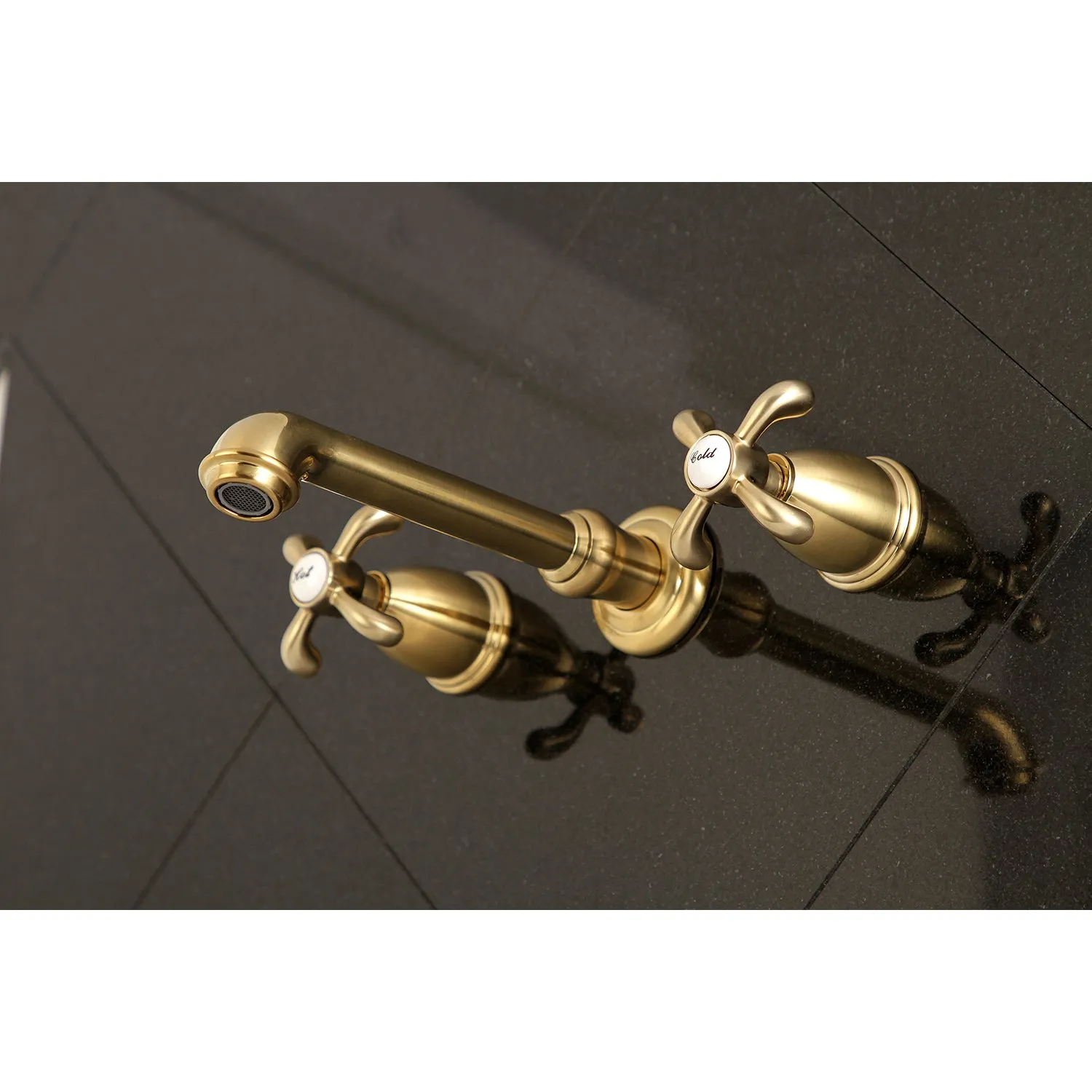 French Country 2-Handle Wall Mount Roman Tub Faucet