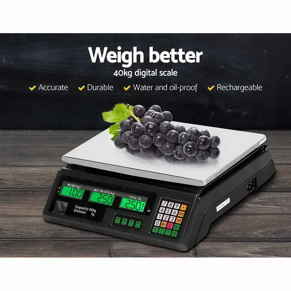 High Precision 40KG Digital Kitchen Weighing Scales - Emajin