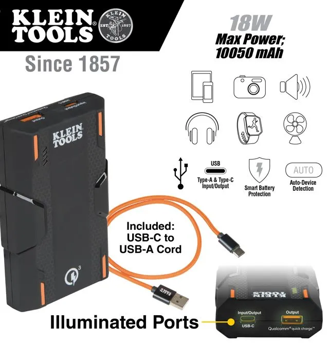 Klein Portable Rechargeable Battery - KTB1 - DISCONTINUED