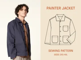 Painter Jacket -Printed Pattern