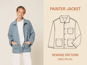 Painter Jacket Sewing Pattern -Unisex